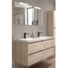 Meuble sous vasque + double vasque Noja Salgar
