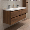 Meuble sous vasque + double vasque Noja Salgar