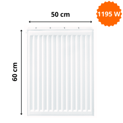 Radiateur Acier H.60 x L.50 cm Stelrad 1195W T33