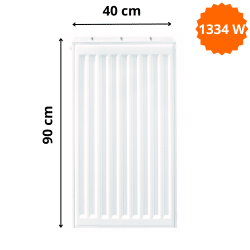 Radiateur Acier H.90 x L.40 cm Stelrad 1334W T33