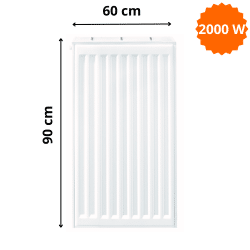 Radiateur Acier H.90 x L.60 cm Stelrad 2000W T33