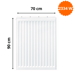 Radiateur Acier H.90 x L.70 cm Stelrad 2334W T33 Radiateur Acier H.90 x L.70 cm Stelrad 2334W T33