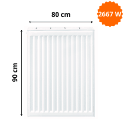 Radiateur Acier H.90 x L.80 cm Stelrad 2667W T33