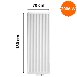 Radiateur Acier H.180 x L.70 cm Vertex Stelrad 2006W T20 Radiateur Acier H.180 x L.70 cm Vertex Stelrad 2006W T20