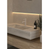 Ensemble mitigeur lavabo + bonde + colonne de douche + mitigeur bain Corbeau