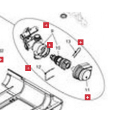 Groupe a trois voies avec cartouche pour chaudière Riello Groupe a trois voies avec cartouche pour chaudière Riello