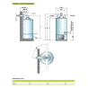 Pack accumulateur gaz Styx cheminée + raccord diélectrique + groupe sécurité + siphon