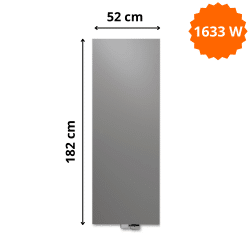 Radiateur acier H. 182 x L. 52 cm Niva vertical N2L1 laqué Vasco