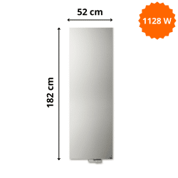 Radiateur acier H. 182 x L. 52 cm Niva vertical N1L1 laqué Vasco