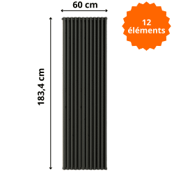 Radiateur Vertical Aluminium Anteprima 1800 Global Radiatori