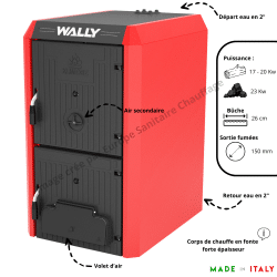 Chaudière bois Klimosz Wally / Sime Solida S 3