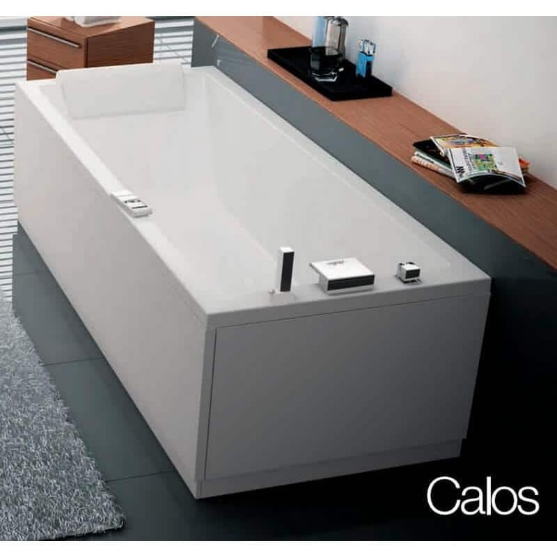 Baignoire Calos standard Rectangulaire Acrylique 170x75 Novellini à encastrer avec pieds