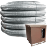 Bobine 60 mètres de flexible double peau inox diamètre 80 Edilinox