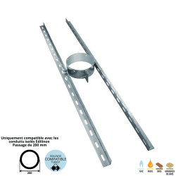 Support plancher conduit double paroi isolé Edilinox - Diamètre 150 mm