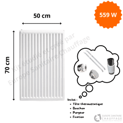 Radiateur Acier H.70 x L.50 cm Stelrad 559W T11