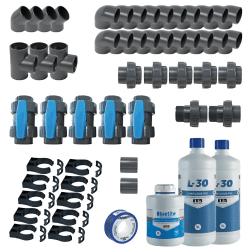 Kit de plomberie diamètre 50 mm pour construction de piscine